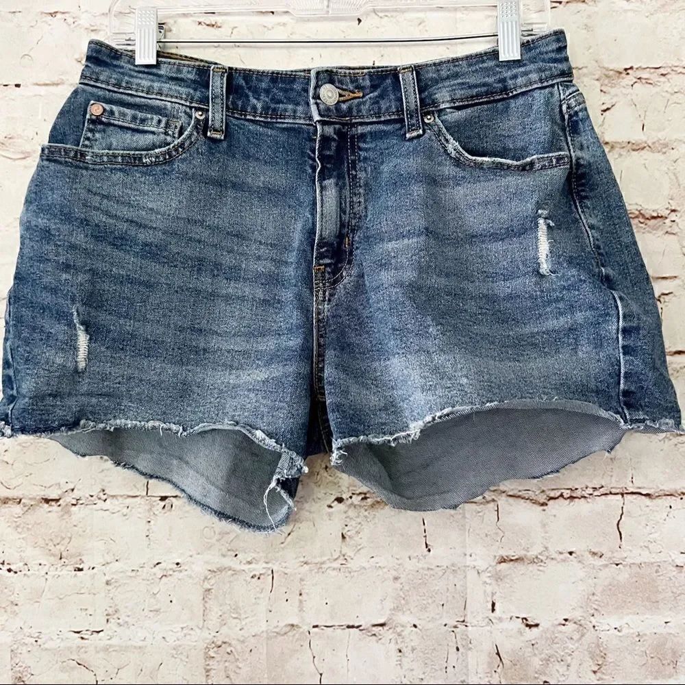 Levi’s denizen high rise jean shorts